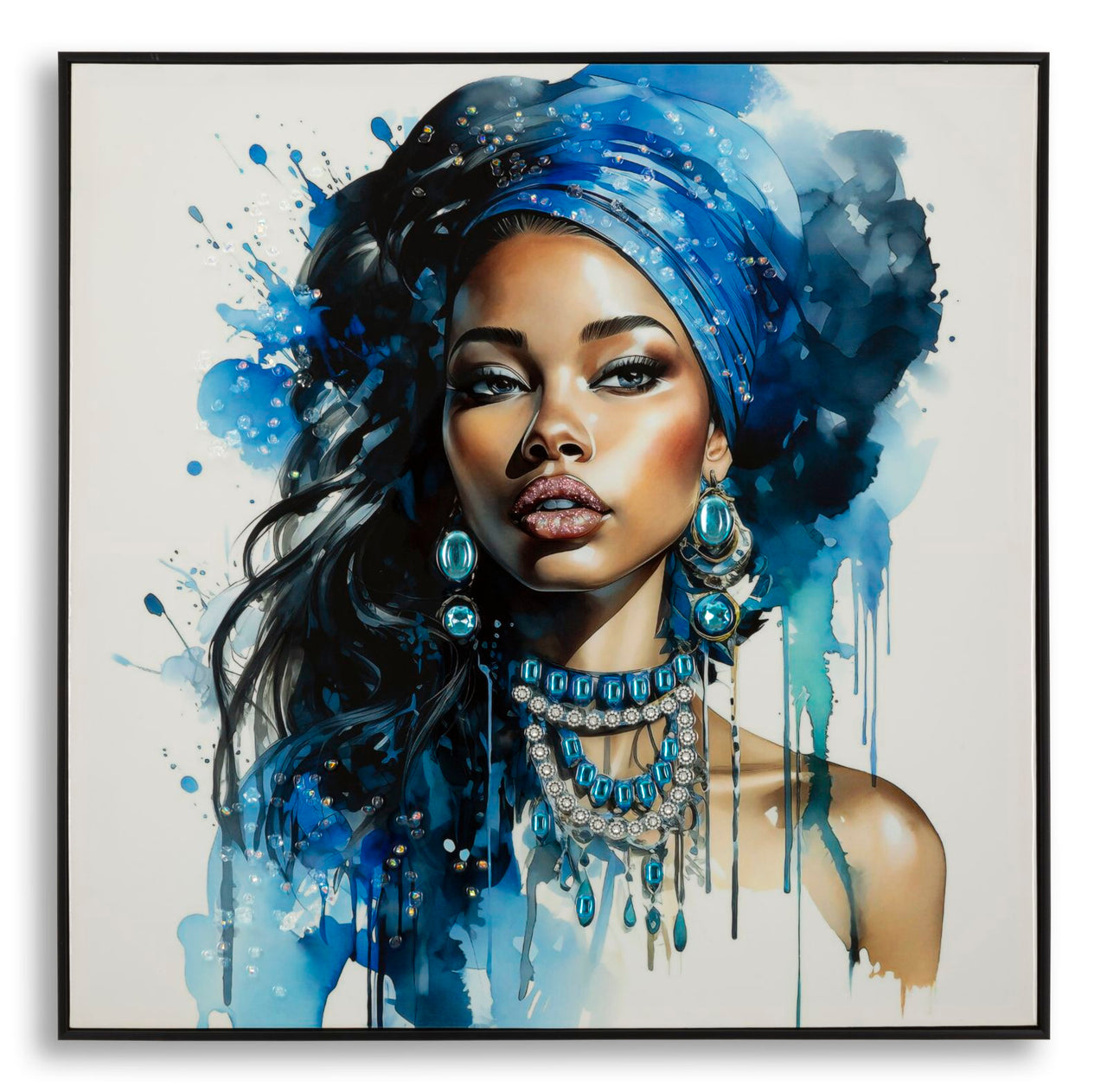 Panel de pared lacado con marco altea -a- cm 82x4x82