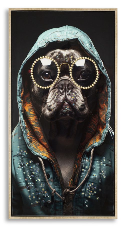 Panel de pared lacado con marco bad bully -b- cm 42,5x2,8x82,5