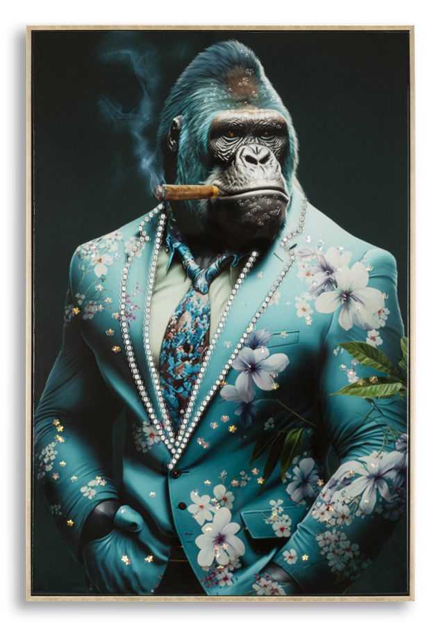 Panel de pared lacado con marco kongy -a- cm 62x4x92