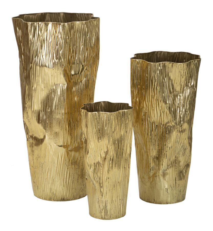 Juego de porta jarrones glolly 3 piezas cm ø 41x39x83- 
32x31x67-23x25x49