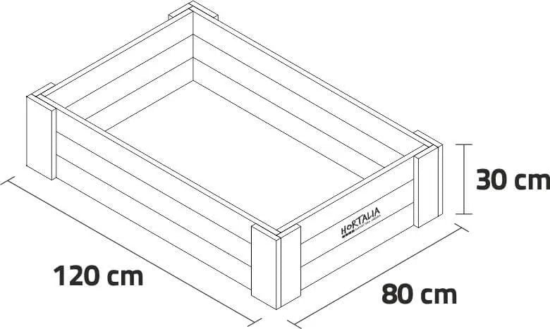 Cajón de Cultivo 120x80cm. 230L - Vetonek