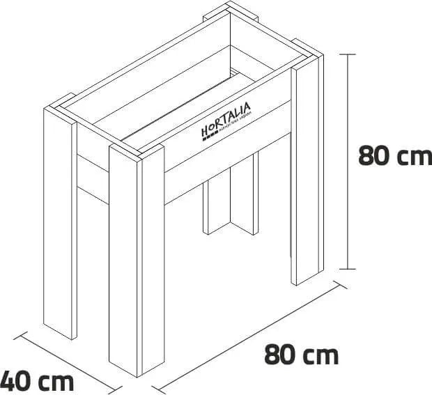 Mesa de Cultivo 80x40cm. 50L - Vetonek