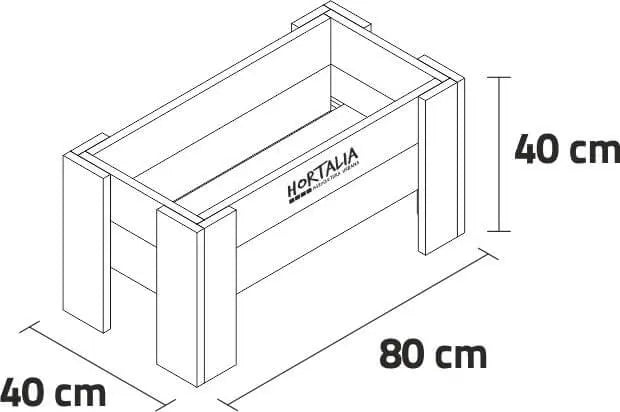 Mesa de Cultivo 80x40cm. 50L - Vetonek