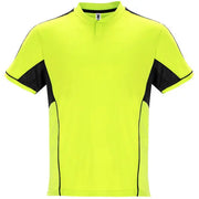 Conjunto deportivo unisex con combinación de tres tejidos, camiseta con cuello mao y apertura mediante broche de presión, interior de la manga en tejido transpirable y paneles laterales Vetonek Vetonek