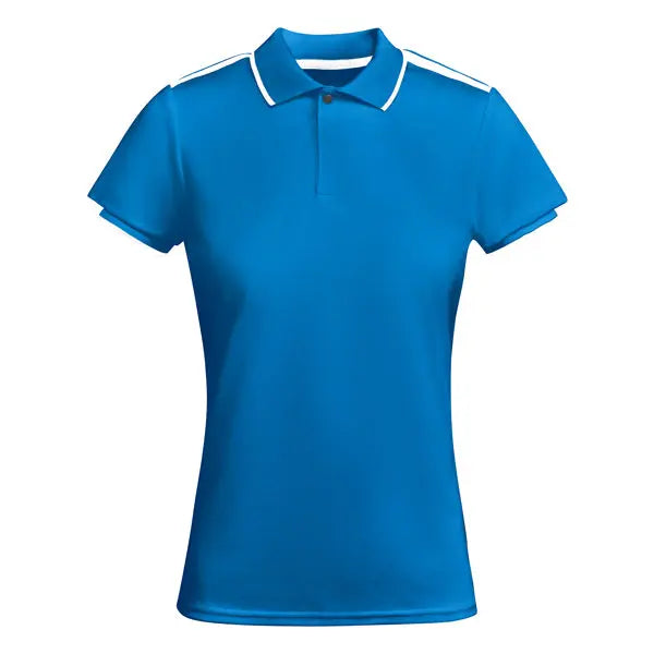 Polo técnico de mujer entallado de manga corta en poliéster reciclado antibacteriano Vetonek Vetonek