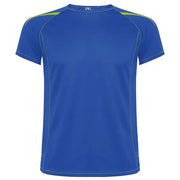 Camiseta técnica en tejido punto liso, de manga corta ranglán, con costuras en contraste en bocamangas, bajo, cuello y laterales Vetonek Vetonek