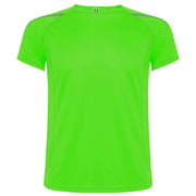 Camiseta técnica en tejido punto liso, de manga corta ranglán, con costuras en contraste en bocamangas, bajo, cuello y laterales Vetonek Vetonek