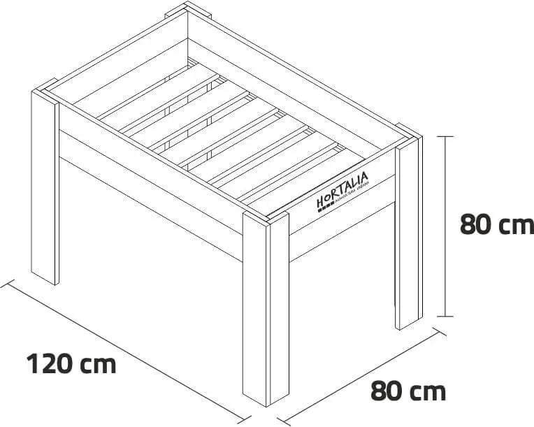 Mesa de Cultivo 120x80cm. 160L - Vetonek