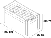 Mesa de Cultivo 160x80cm. 220L - Vetonek