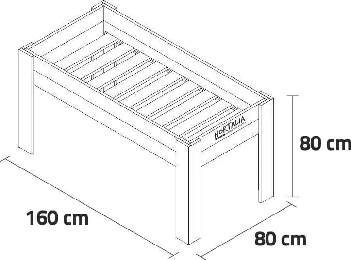 Mesa de Cultivo 160x80cm. 220L - Vetonek