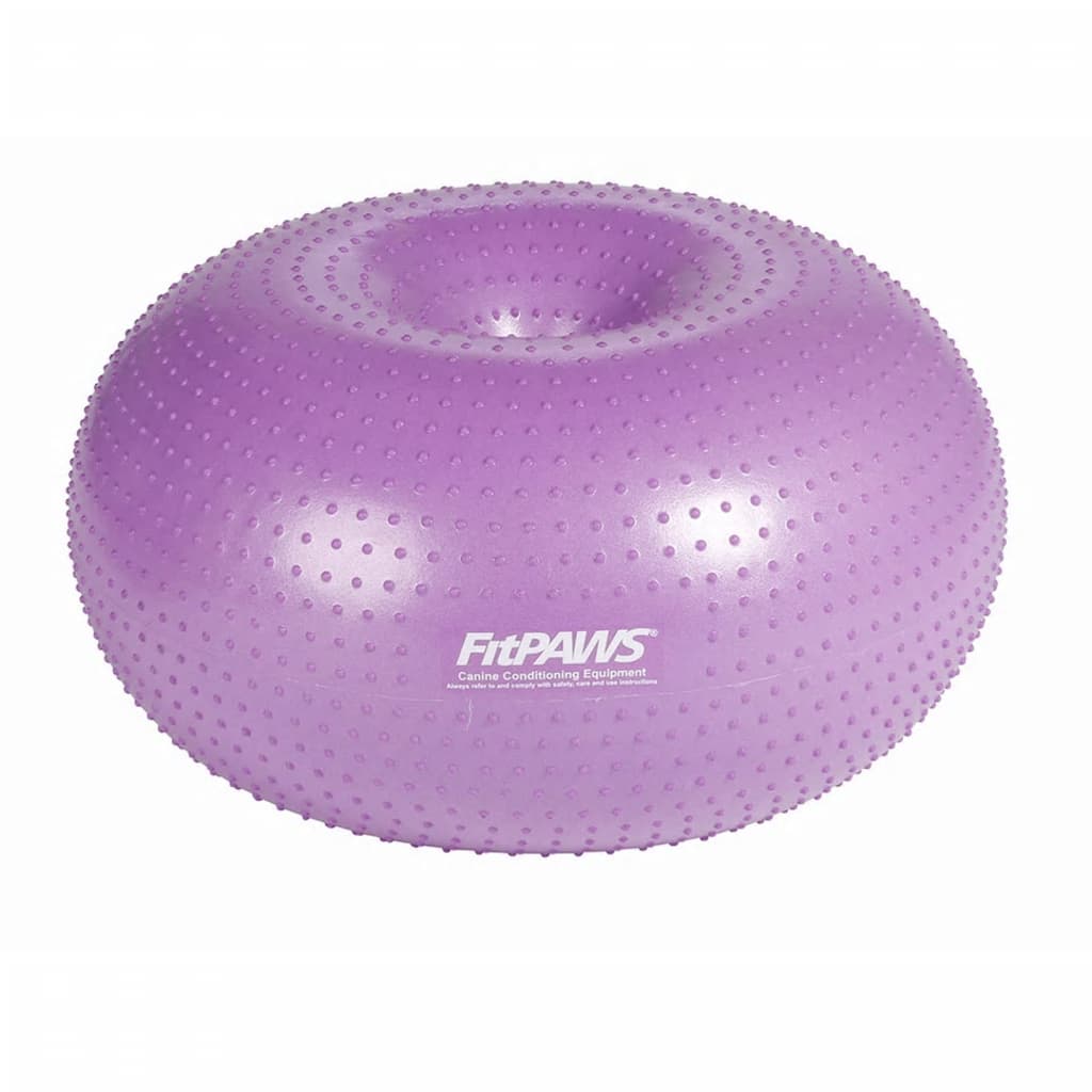 FitPAWS Pelota de equilibrio para mascotas TRAX Donut morado 55 cm