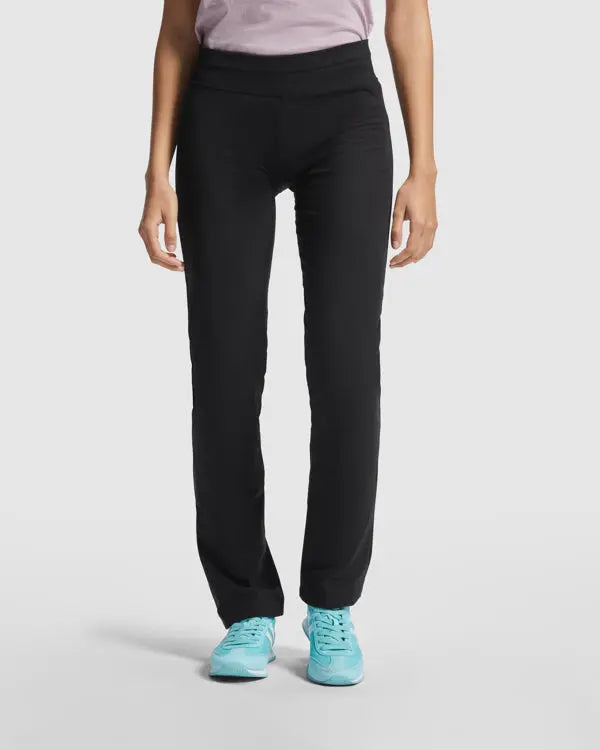 Pantalón sport largo, confortable, de corte femenino ajustado y cintura elástica ancha Vetonek Vetonek