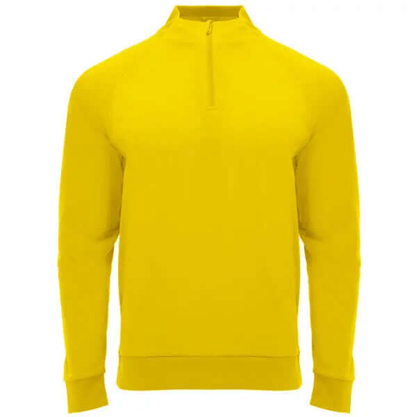 Sudadera de manga ranglán, con Interior perchado, cuello con media cremallera y cubrecosturas de refuerzo en su interior a tono Vetonek Vetonek