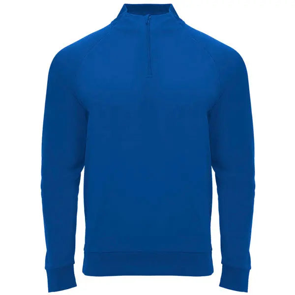 Sudadera de manga ranglán, con Interior perchado, cuello con media cremallera y cubrecosturas de refuerzo en su interior a tono Vetonek Vetonek