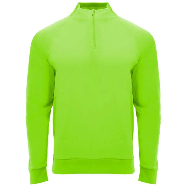 Sudadera de manga ranglán, con Interior perchado, cuello con media cremallera y cubrecosturas de refuerzo en su interior a tono Vetonek Vetonek