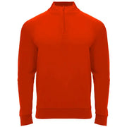 Sudadera de manga ranglán, con Interior perchado, cuello con media cremallera y cubrecosturas de refuerzo en su interior a tono Vetonek Vetonek