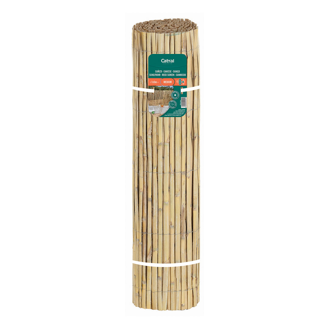 Cañizo Media Caña Natural - Tejido Duradero Vetonek
