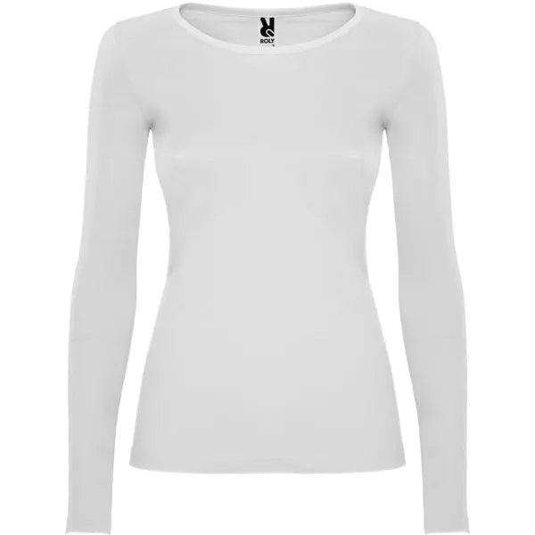 Camiseta semientallada, de manga larga y cuello acabado con ribete fino Vetonek Vetonek