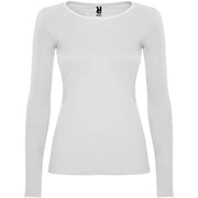 Camiseta semientallada, de manga larga y cuello acabado con ribete fino Vetonek Vetonek