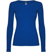 Camiseta semientallada, de manga larga y cuello acabado con ribete fino Vetonek Vetonek