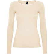 Camiseta semientallada, de manga larga y cuello acabado con ribete fino Vetonek Vetonek