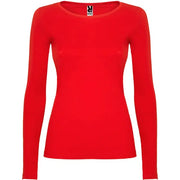 Camiseta semientallada, de manga larga y cuello acabado con ribete fino Vetonek Vetonek