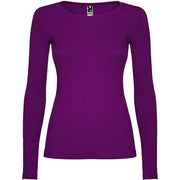 Camiseta semientallada, de manga larga y cuello acabado con ribete fino Vetonek Vetonek