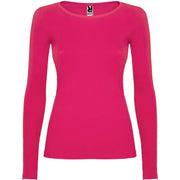 Camiseta semientallada, de manga larga y cuello acabado con ribete fino Vetonek Vetonek