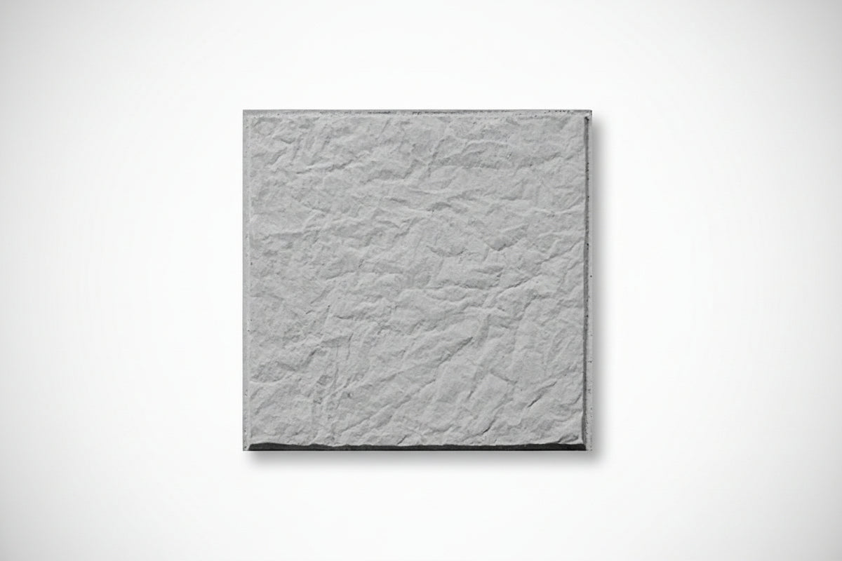 Baldosa de hormigón Petri pergamino gris perla, pavimento veteado para patios y terrazas - Vetonek