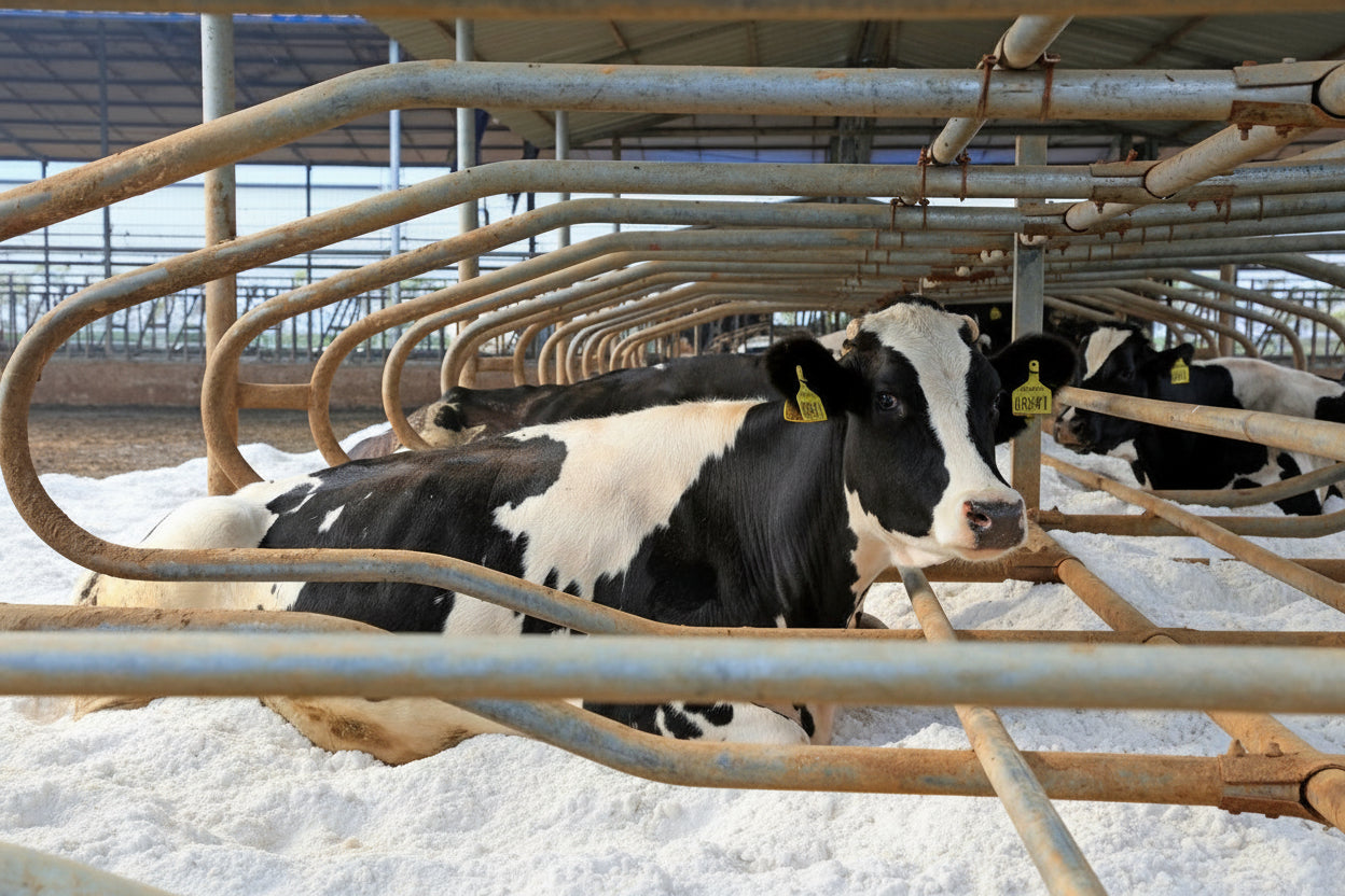 Vicasani cows bed sand