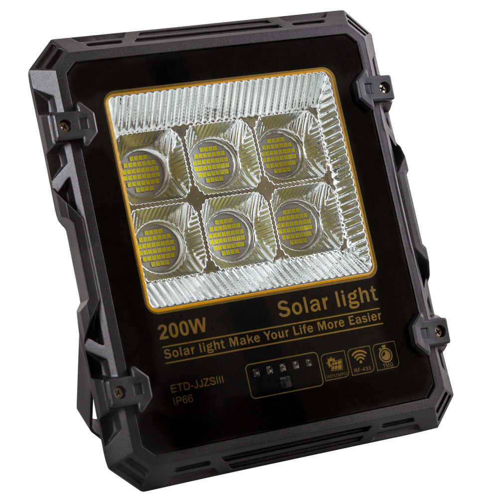 Proyector con Panel Solar Control Remoto IP65 — Vetonek (10)