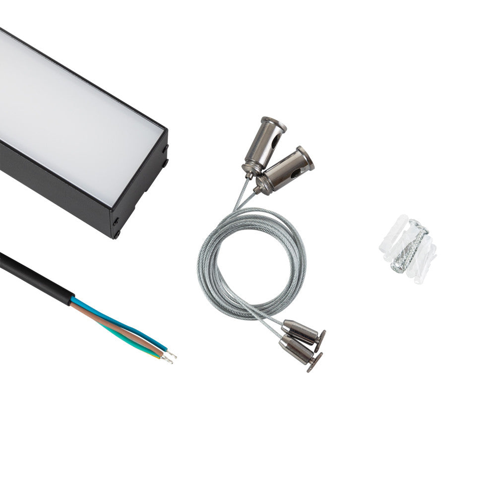 Luminaria Lineal LED Philips 2835 150 cm CCT (Tonalidad Luz Regulable) 50W 7500Lm IP40 Acabado Negro Superficie/ Suspendida — Vetonek (6)