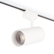 Foco de Carril Monofásico 30W COB Regulable Flicker Free Blanco CCT (Tonalidad Luz Regulable) 3000-6000ºK — Vetonek