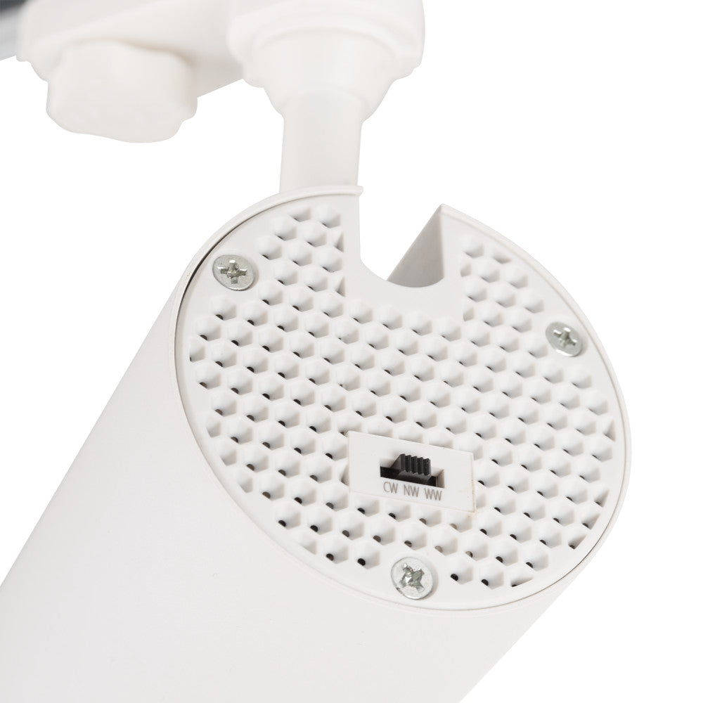 Foco de Carril Trifásico 30W COB Regulable Flicker Free Blanco CCT (Tonalidad Luz Regulable) 3000-6000ºK — Vetonek (2)