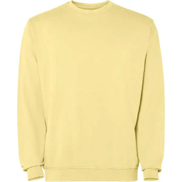 Sudadera unisex con cuello redondo 100% algodón Terry lavado al ácido Vetonek Vetonek