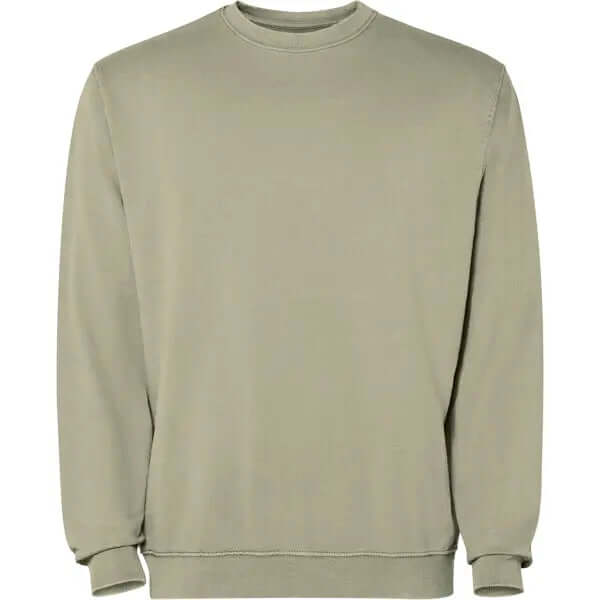 Sudadera unisex con cuello redondo 100% algodón Terry lavado al ácido Vetonek Vetonek