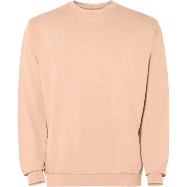 Sudadera unisex con cuello redondo 100% algodón Terry lavado al ácido Vetonek Vetonek