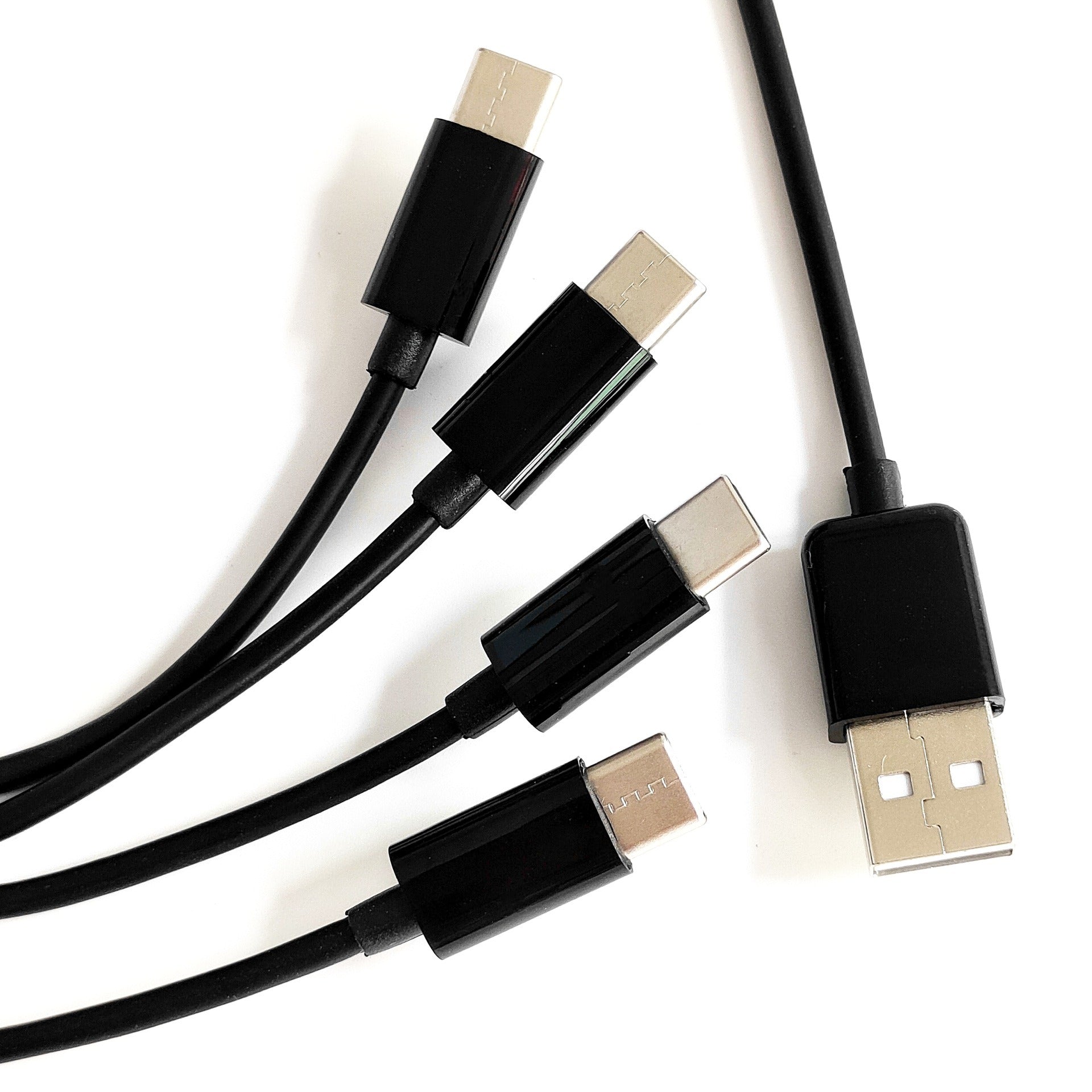 1 meter USB one to four TYPE C charging cables for charging 4 TYPE C phones, tablets, etc - Vetonek