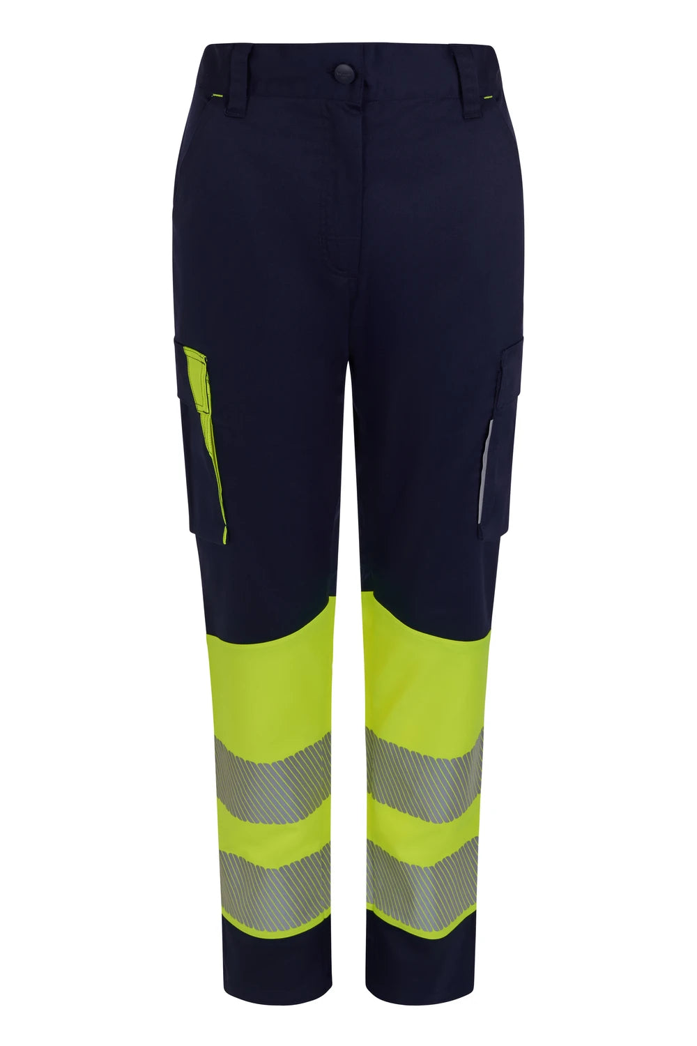 Pantalón stretch reciclado bicolor de alta visibilidad de mujer Velilla 303032SW - Vetonek