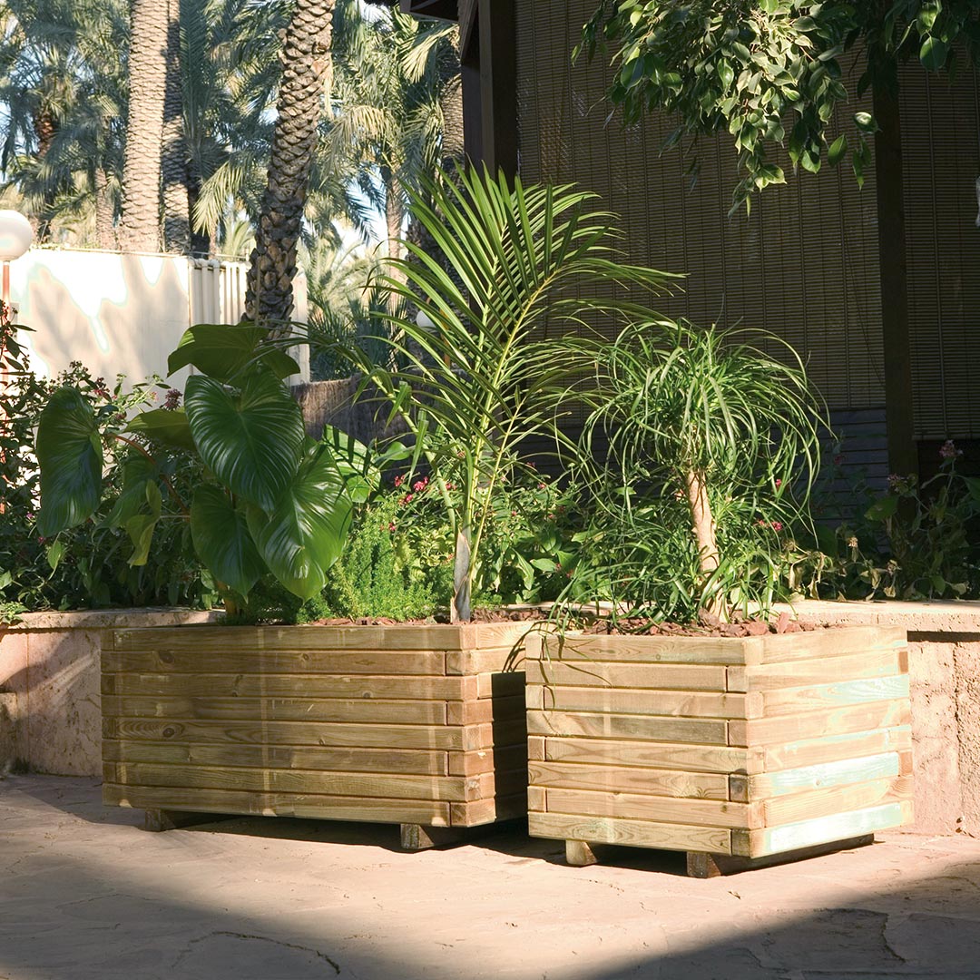 Jardinera Cuadrada Wildbox - Elegancia Natural para tu Jardín Vetonek