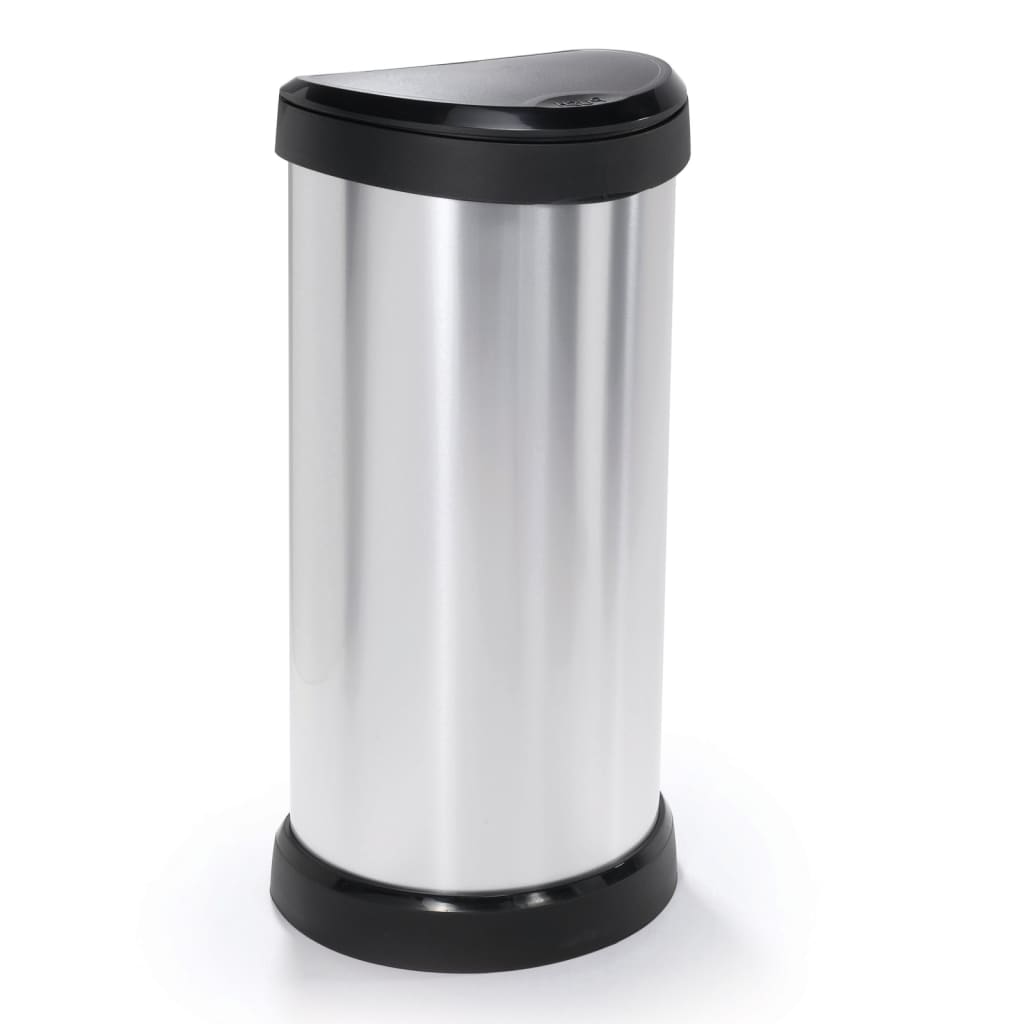 Vetonek Pedal Bin Deco Oval Prata 40L