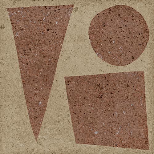 Fliese in Schlammoptik Lecce Nardò Bold 13x13 - Vetonek