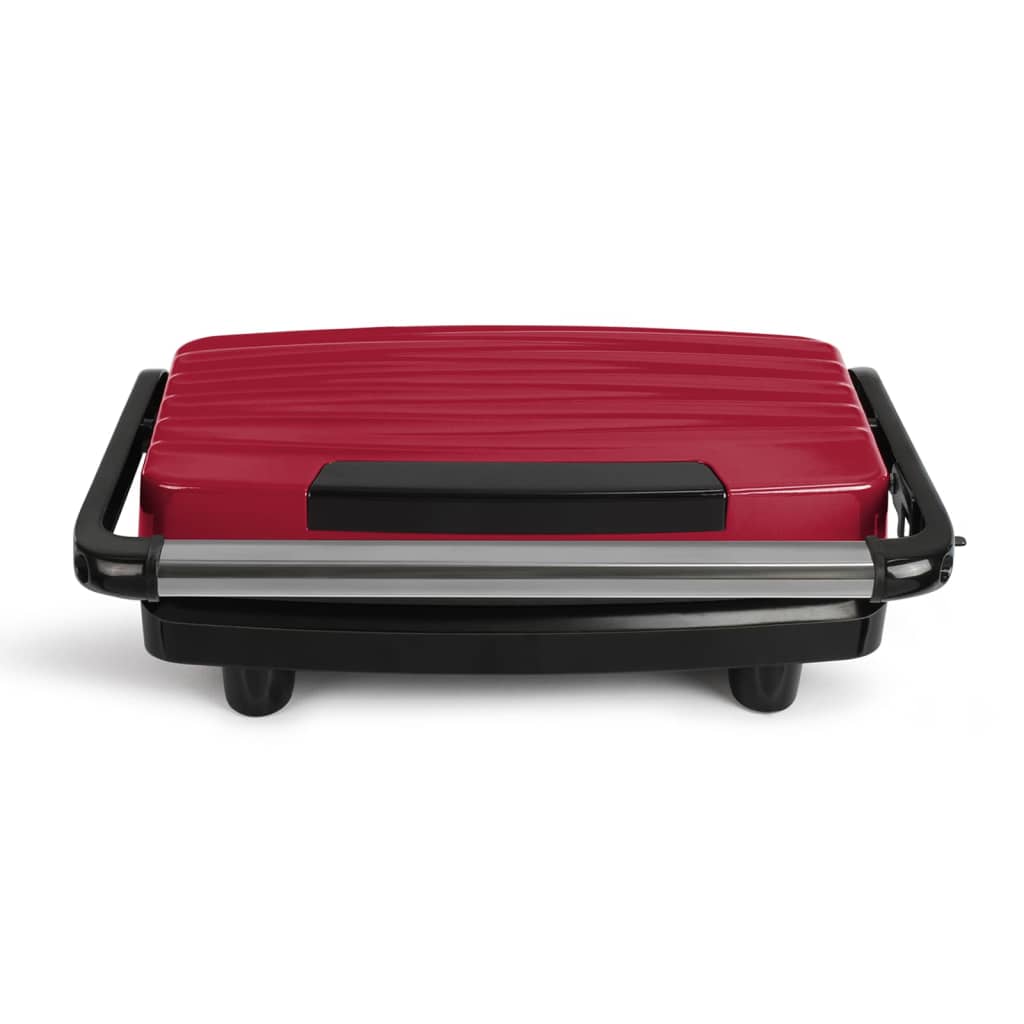 Livoo Plancha compacta rojo 750 W vidaXL