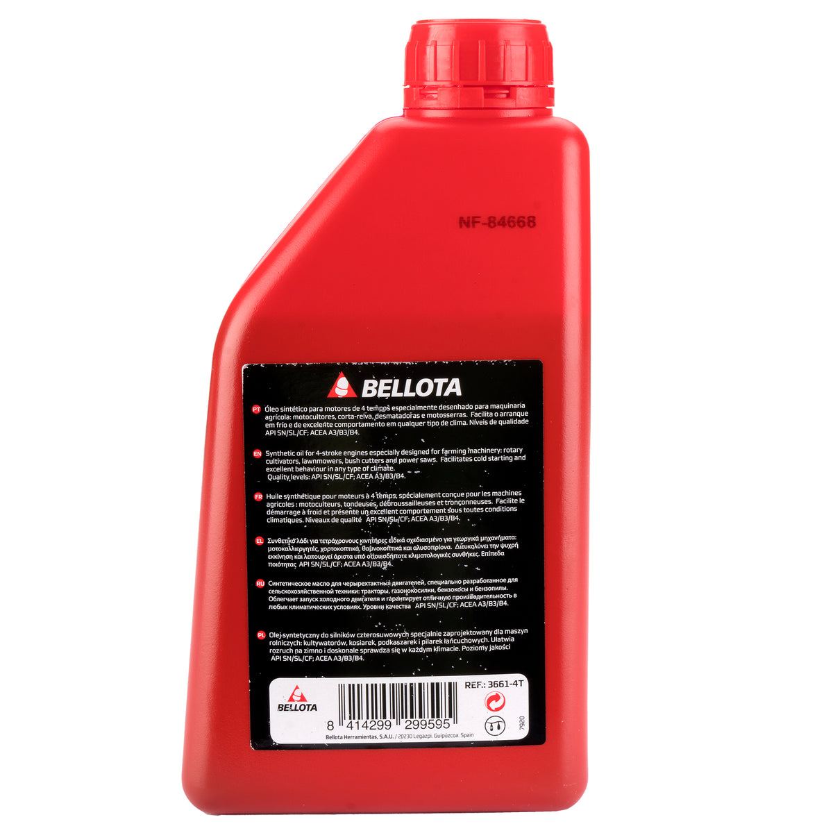 Aceite Sintético Bellota 3661 para Motores de 2 y 4 Tiempos – vista de detalle