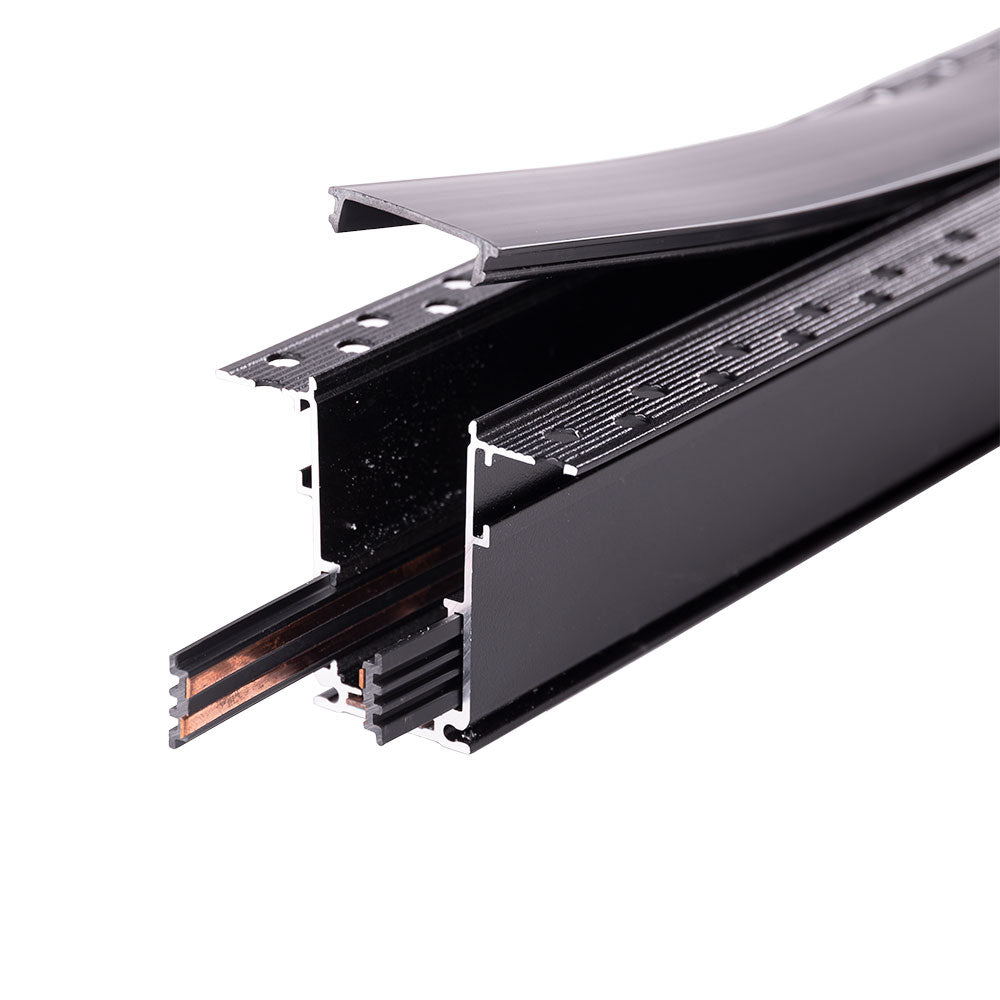 Carril Magnético Empotrado 63mm Negro — Vetonek (3)