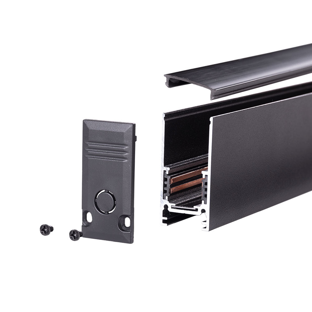 Carril Magnético superficie 26.6mm Negro — Vetonek (6)