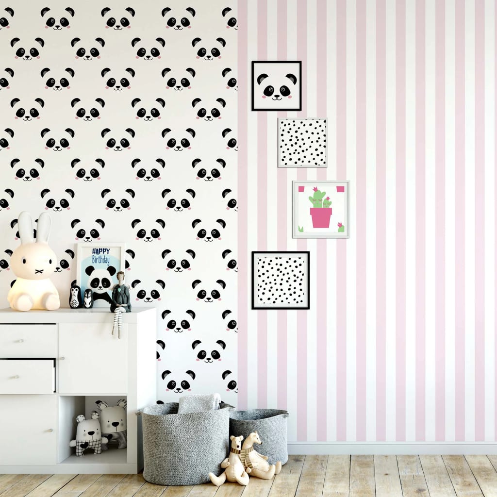 Noordwand Papel de pared Fabulous World Panda blanco Noordwand