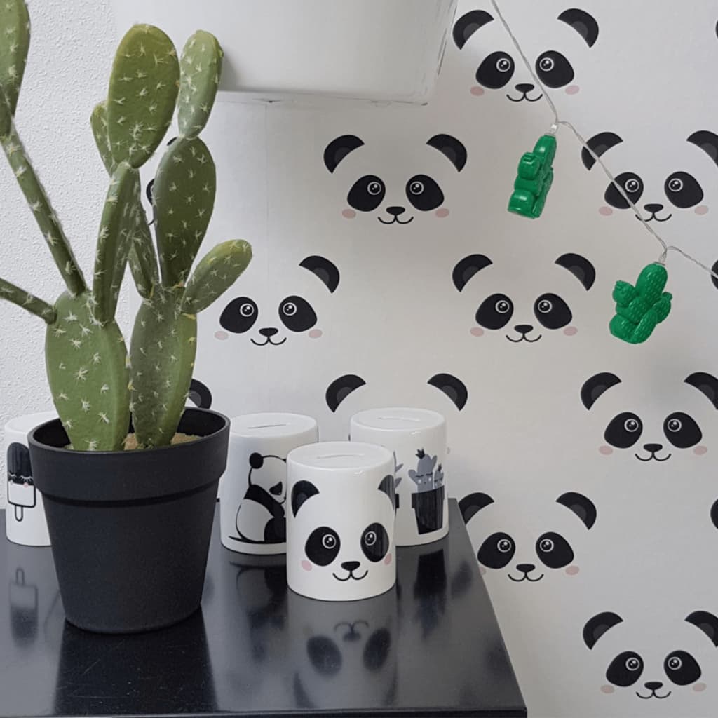 Noordwand Papel de pared Fabulous World Panda blanco Noordwand