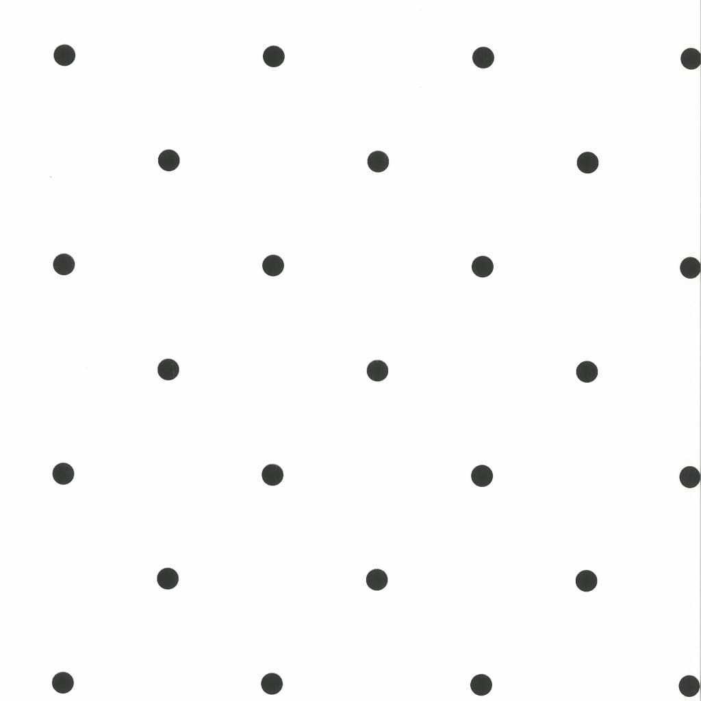 Noordwand Papel de pared Fabulous World Dots blanco y negro Noordwand