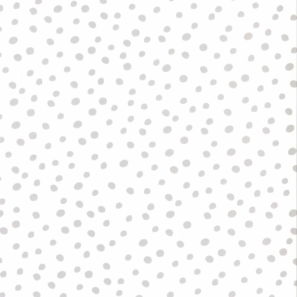 Noordwand Papel de pared Fabulous World Dots blanco y gris Noordwand